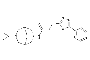 Image of N-(7-cyclopropyl-7-azabicyclo[3.3.1]nonan-9-yl)-3-(5-phenyl-1,3,4-oxadiazol-2-yl)propionamide