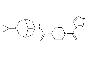 N-(7-cyclopropyl-7-azabicyclo[3.3.1]nonan-9-yl)-1-(3-furoyl)isonipecotamide