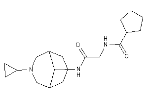 Image of N-[2-[(7-cyclopropyl-7-azabicyclo[3.3.1]nonan-9-yl)amino]-2-keto-ethyl]cyclopentanecarboxamide