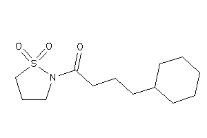 4-cyclohexyl-1-(1,1-diketo-1,2-thiazolidin-2-yl)butan-1-one