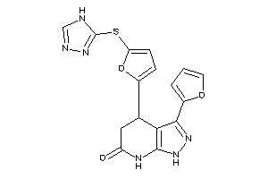 3-(2-furyl)-4-[5-(4H-1,2,4-triazol-3-ylthio)-2-furyl]-1,4,5,7-tetrahydropyrazolo[3,4-b]pyridin-6-one