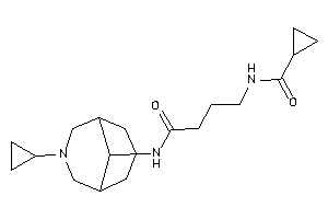 Image of N-[4-[(7-cyclopropyl-7-azabicyclo[3.3.1]nonan-9-yl)amino]-4-keto-butyl]cyclopropanecarboxamide