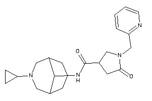 N-(7-cyclopropyl-7-azabicyclo[3.3.1]nonan-9-yl)-5-keto-1-(2-pyridylmethyl)pyrrolidine-3-carboxamide