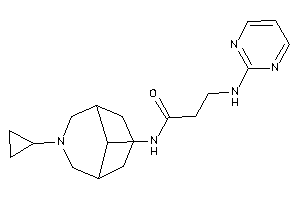 N-(7-cyclopropyl-7-azabicyclo[3.3.1]nonan-9-yl)-3-(2-pyrimidylamino)propionamide
