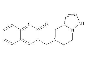 3-(3a,4,6,7-tetrahydro-1H-pyrazolo[1,5-a]pyrazin-5-ylmethyl)-3H-quinolin-2-one