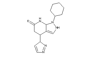 Image of 1-cyclohexyl-4-(3H-pyrazol-3-yl)-4,5,7,7a-tetrahydro-2H-pyrazolo[3,4-b]pyridin-6-one