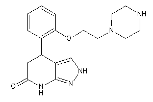 Image of 4-[2-(2-piperazinoethoxy)phenyl]-2,4,5,7-tetrahydropyrazolo[3,4-b]pyridin-6-one
