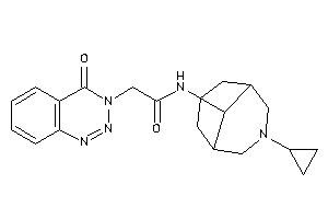 N-(7-cyclopropyl-7-azabicyclo[3.3.1]nonan-9-yl)-2-(4-keto-1,2,3-benzotriazin-3-yl)acetamide