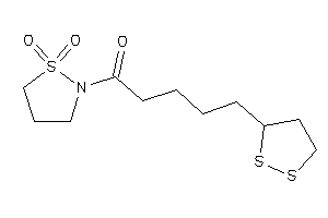 Image of 1-(1,1-diketo-1,2-thiazolidin-2-yl)-5-(dithiolan-3-yl)pentan-1-one