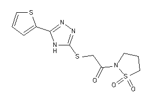 1-(1,1-diketo-1,2-thiazolidin-2-yl)-2-[[5-(2-thienyl)-4H-1,2,4-triazol-3-yl]thio]ethanone