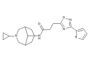 N-(7-cyclopropyl-7-azabicyclo[3.3.1]nonan-9-yl)-3-[3-(2-thienyl)-1,2,4-oxadiazol-5-yl]propionamide