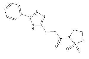 1-(1,1-diketo-1,2-thiazolidin-2-yl)-2-[(5-phenyl-4H-1,2,4-triazol-3-yl)thio]ethanone