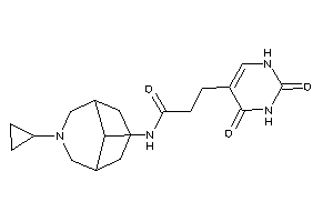 Image of N-(7-cyclopropyl-7-azabicyclo[3.3.1]nonan-9-yl)-3-(2,4-diketo-1H-pyrimidin-5-yl)propionamide