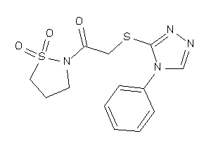 1-(1,1-diketo-1,2-thiazolidin-2-yl)-2-[(4-phenyl-1,2,4-triazol-3-yl)thio]ethanone