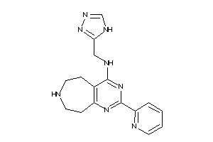 Image of [2-(2-pyridyl)-6,7,8,9-tetrahydro-5H-pyrimido[4,5-d]azepin-4-yl]-(4H-1,2,4-triazol-3-ylmethyl)amine