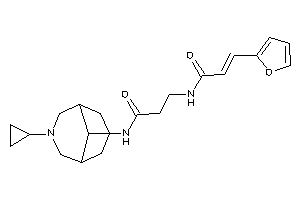 Image of N-(7-cyclopropyl-7-azabicyclo[3.3.1]nonan-9-yl)-3-[[3-(2-furyl)acryloyl]amino]propionamide