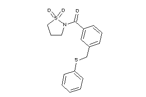 (1,1-diketo-1,2-thiazolidin-2-yl)-[3-[(phenylthio)methyl]phenyl]methanone