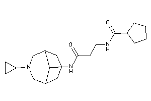 Image of N-[3-[(7-cyclopropyl-7-azabicyclo[3.3.1]nonan-9-yl)amino]-3-keto-propyl]cyclopentanecarboxamide