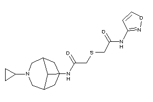 Image of N-(7-cyclopropyl-7-azabicyclo[3.3.1]nonan-9-yl)-2-[[2-(isoxazol-3-ylamino)-2-keto-ethyl]thio]acetamide