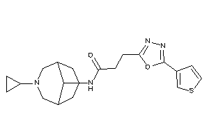 N-(7-cyclopropyl-7-azabicyclo[3.3.1]nonan-9-yl)-3-[5-(3-thienyl)-1,3,4-oxadiazol-2-yl]propionamide