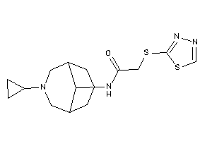 Image of N-(7-cyclopropyl-7-azabicyclo[3.3.1]nonan-9-yl)-2-(1,3,4-thiadiazol-2-ylthio)acetamide