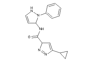 Image of 5-cyclopropyl-N-(2-phenyl-3-pyrazolin-3-yl)-3H-pyrazole-3-carboxamide