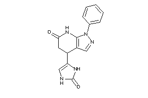4-(2-keto-4-imidazolin-4-yl)-1-phenyl-5,7-dihydro-4H-pyrazolo[3,4-b]pyridin-6-one