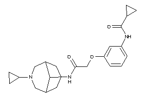 N-[3-[2-[(7-cyclopropyl-7-azabicyclo[3.3.1]nonan-9-yl)amino]-2-keto-ethoxy]phenyl]cyclopropanecarboxamide