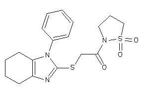 1-(1,1-diketo-1,2-thiazolidin-2-yl)-2-[(1-phenyl-4,5,6,7-tetrahydrobenzimidazol-2-yl)thio]ethanone