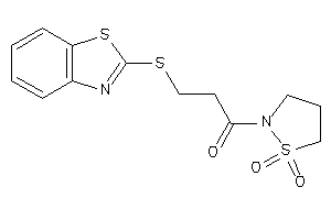 Image of 3-(1,3-benzothiazol-2-ylthio)-1-(1,1-diketo-1,2-thiazolidin-2-yl)propan-1-one