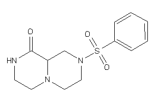 2-besyl-3,4,6,7,8,9a-hexahydro-1H-pyrazino[1,2-a]pyrazin-9-one