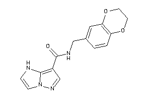 Image of N-(2,3-dihydro-1,4-benzodioxin-6-ylmethyl)-1H-pyrazolo[1,5-a]imidazole-7-carboxamide