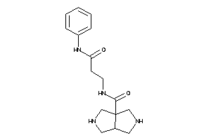 N-(3-anilino-3-keto-propyl)-2,3,3a,4,5,6-hexahydro-1H-pyrrolo[3,4-c]pyrrole-6a-carboxamide