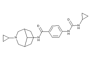 N-(7-cyclopropyl-7-azabicyclo[3.3.1]nonan-9-yl)-4-(cyclopropylcarbamoylamino)benzamide