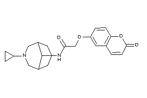 Image of N-(7-cyclopropyl-7-azabicyclo[3.3.1]nonan-9-yl)-2-(2-ketochromen-6-yl)oxy-acetamide