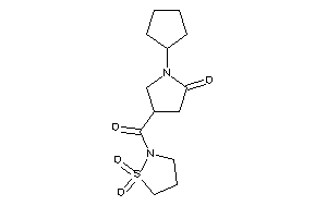 Image of 1-cyclopentyl-4-(1,1-diketo-1,2-thiazolidine-2-carbonyl)-2-pyrrolidone