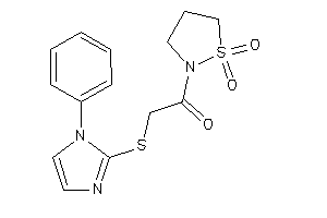 1-(1,1-diketo-1,2-thiazolidin-2-yl)-2-[(1-phenylimidazol-2-yl)thio]ethanone