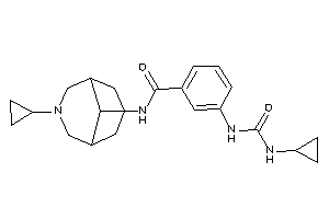 N-(7-cyclopropyl-7-azabicyclo[3.3.1]nonan-9-yl)-3-(cyclopropylcarbamoylamino)benzamide