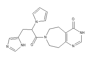 Image of 7-[3-(1H-imidazol-5-yl)-2-pyrrol-1-yl-propanoyl]-5,6,8,9-tetrahydro-3H-pyrimido[4,5-d]azepin-4-one