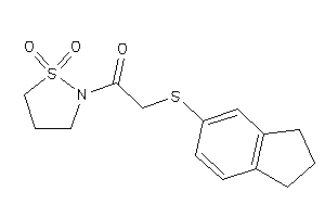 1-(1,1-diketo-1,2-thiazolidin-2-yl)-2-(indan-5-ylthio)ethanone