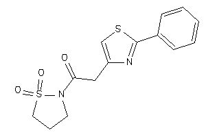 1-(1,1-diketo-1,2-thiazolidin-2-yl)-2-(2-phenylthiazol-4-yl)ethanone