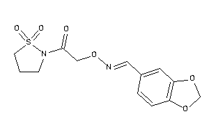 1-(1,1-diketo-1,2-thiazolidin-2-yl)-2-(piperonylideneamino)oxy-ethanone