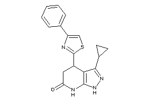 3-cyclopropyl-4-(4-phenylthiazol-2-yl)-1,4,5,7-tetrahydropyrazolo[3,4-b]pyridin-6-one