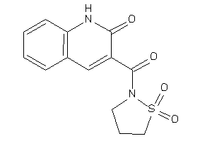 Image of 3-(1,1-diketo-1,2-thiazolidine-2-carbonyl)carbostyril