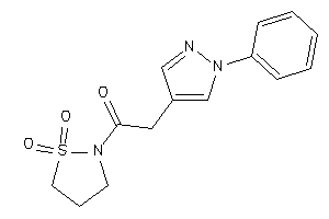 1-(1,1-diketo-1,2-thiazolidin-2-yl)-2-(1-phenylpyrazol-4-yl)ethanone