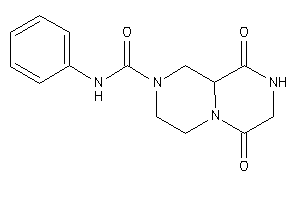 Image of 6,9-diketo-N-phenyl-1,3,4,7,8,9a-hexahydropyrazino[1,2-a]pyrazine-2-carboxamide