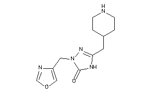 2-(oxazol-4-ylmethyl)-5-(4-piperidylmethyl)-4H-1,2,4-triazol-3-one