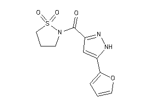 Image of (1,1-diketo-1,2-thiazolidin-2-yl)-[5-(2-furyl)-1H-pyrazol-3-yl]methanone