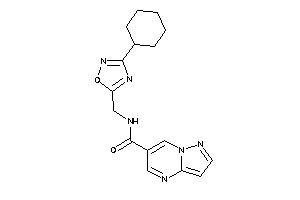 N-[(3-cyclohexyl-1,2,4-oxadiazol-5-yl)methyl]pyrazolo[1,5-a]pyrimidine-6-carboxamide