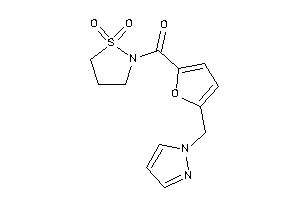 Image of (1,1-diketo-1,2-thiazolidin-2-yl)-[5-(pyrazol-1-ylmethyl)-2-furyl]methanone